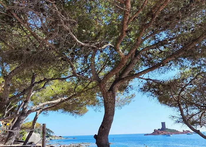 아파트 Village Cap Esterel , Agay , T2 Climatise Vue Panoramique - Acces De Plain-pied Au Calme Rare Sur Le Site - Piscines Et Parking Couvert Inclus